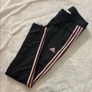 Adidas Women’s Black and Pink Track Pants